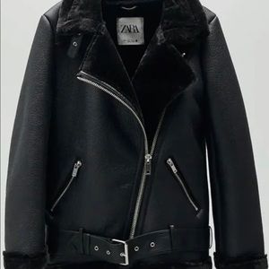 Zara Leather Biker Jacket